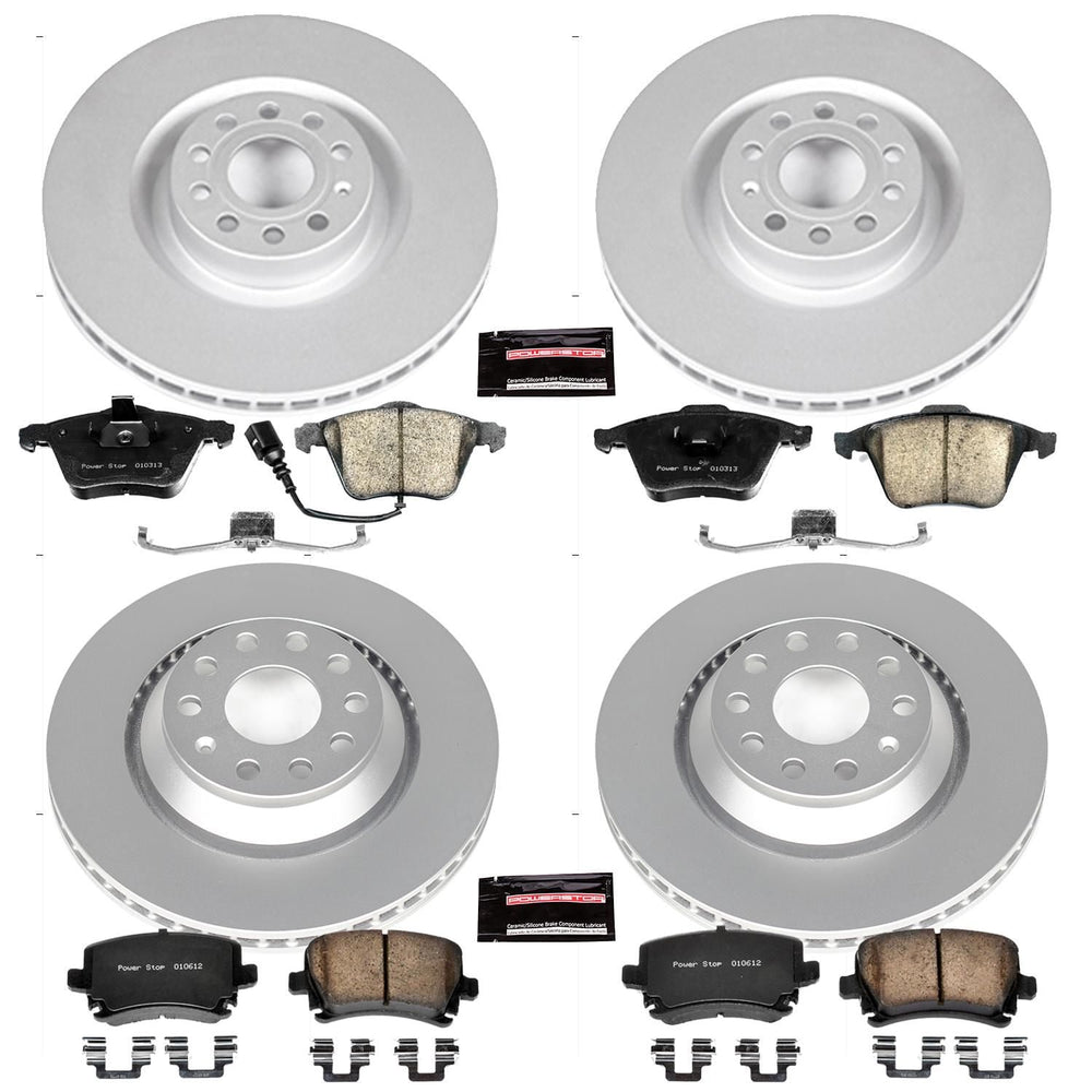 Power Stop 09-11 Volkswagen CC Front & Rear Z23 Evolution Sport Coated Brake Kit