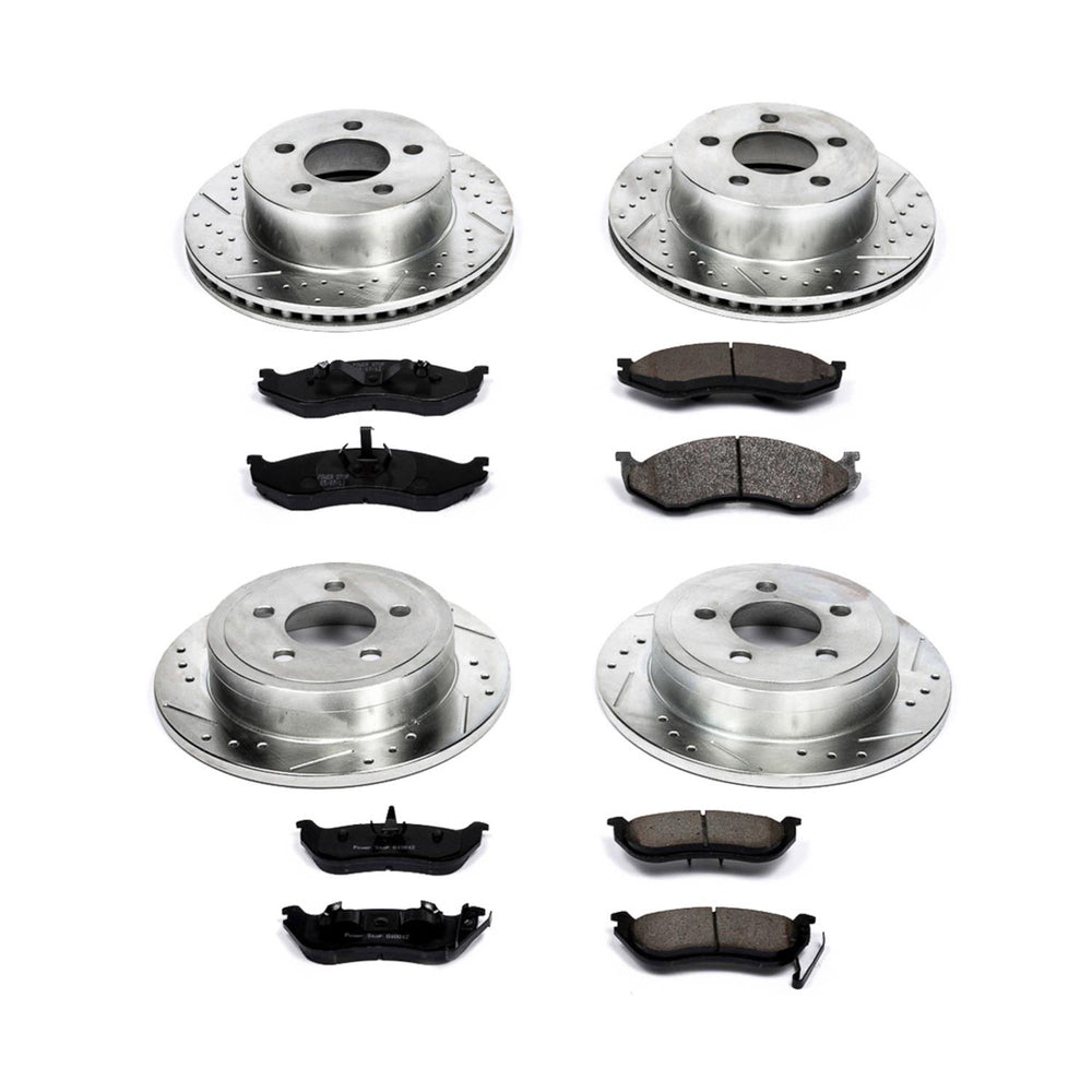 Power Stop 03-06 Jeep Wrangler Front & Rear Z23 Evolution Sport Brake Kit