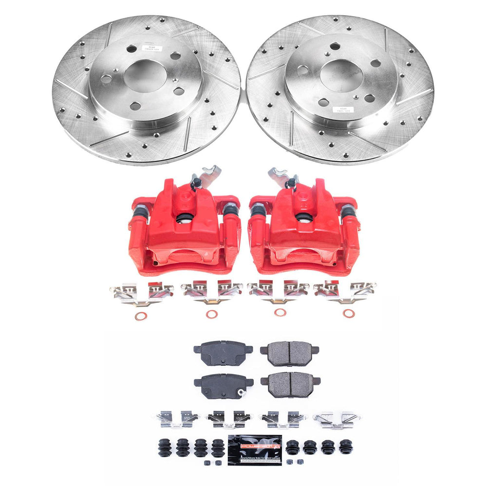 Power Stop 09-10 Pontiac Vibe Rear Z23 Evolution Sport Brake Kit w/Calipers