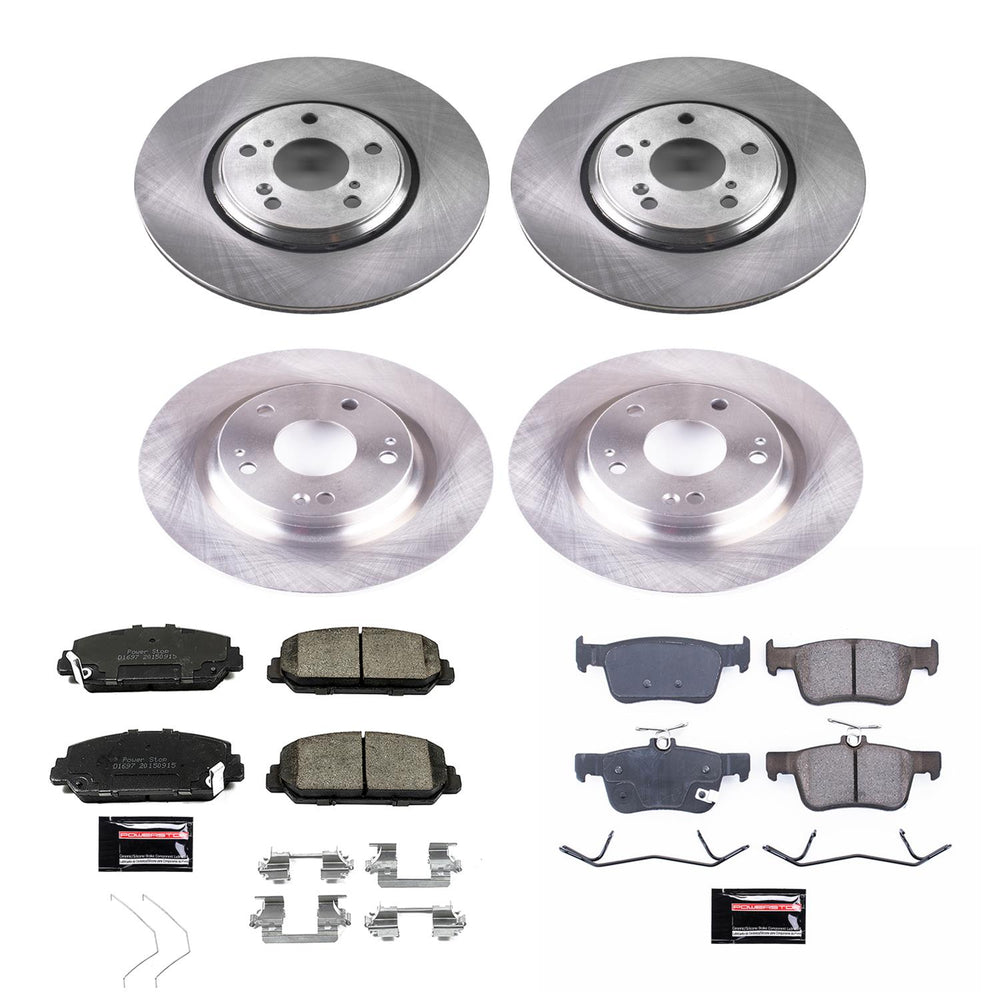 Power Stop 17-19 Honda Civic Front & Rear Autospecialty Brake Kit