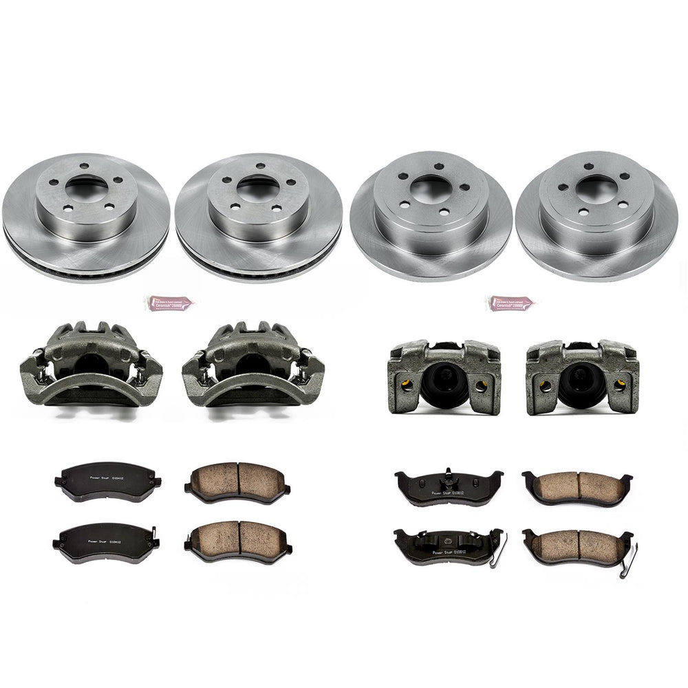 Power Stop 03-07 Jeep Liberty Front & Rear Autospecialty Brake Kit w/Calipers