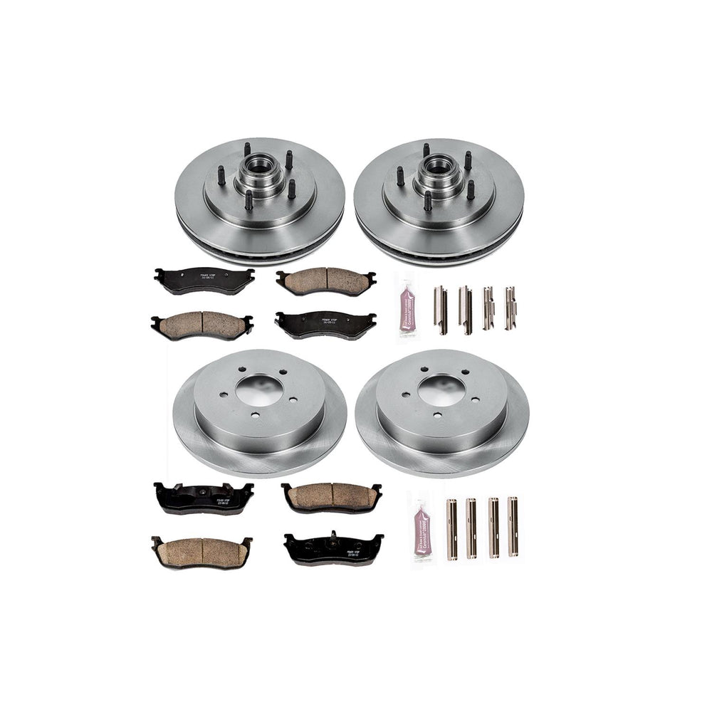 Power Stop 97-00 Ford Expedition Front & Rear Autospecialty Brake Kit