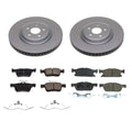 Power Stop 19-22 Ford Edge Front and Rear Z17 Coated Brake Kit