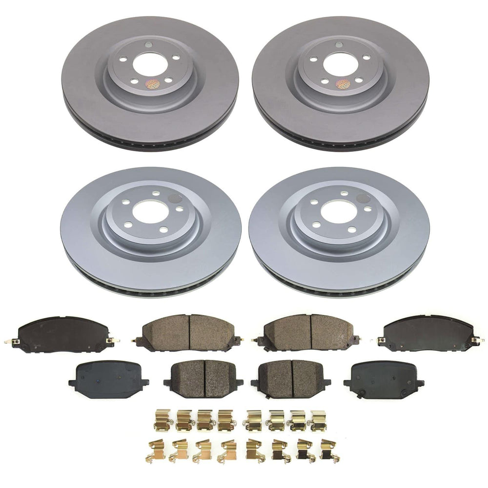 Power Stop 20-23 Ford Explorer Front and Rear Z17 Coated Brake Kit