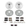 Power Stop 2019 Cadillac CTS Front and Rear Z17 Coated Brake Kit