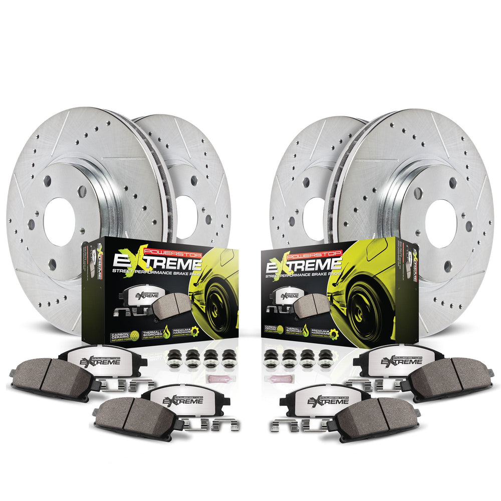 Power Stop 2000 Honda Civic Front and Rear Z26 Street Brake Kit