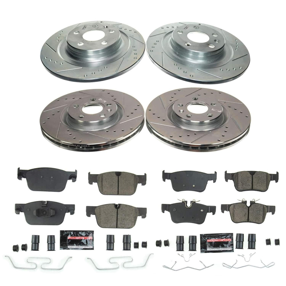 Power Stop 18-21 Volvo XC60 Front and Rear Z23 Evolution Brake Kit