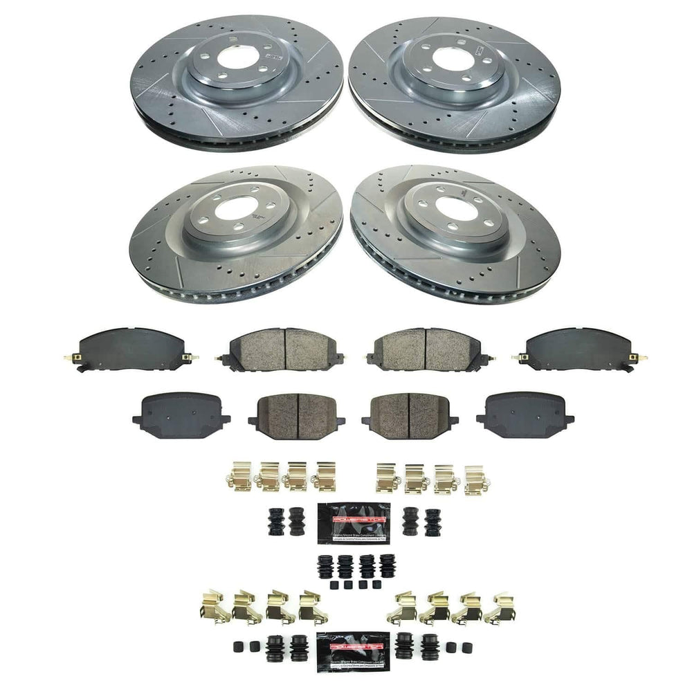 Power Stop 20-22 Lincoln Aviator Front and Rear Z36 Truck & Tow Brake Kit