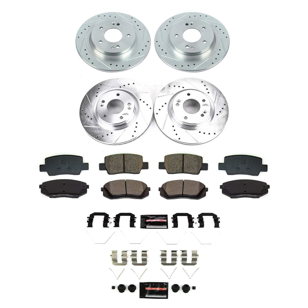 Power Stop 2021 Kia Seltos Front and Rear Z23 Evolution Brake Kit