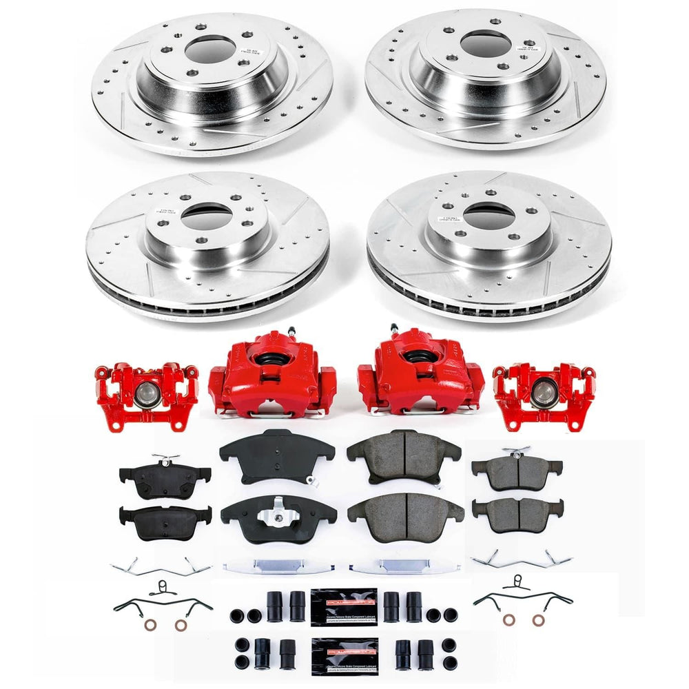 Power Stop 13-14 Lincoln MKZ Front and Rear Z23 Evolution Kit w/Calipers