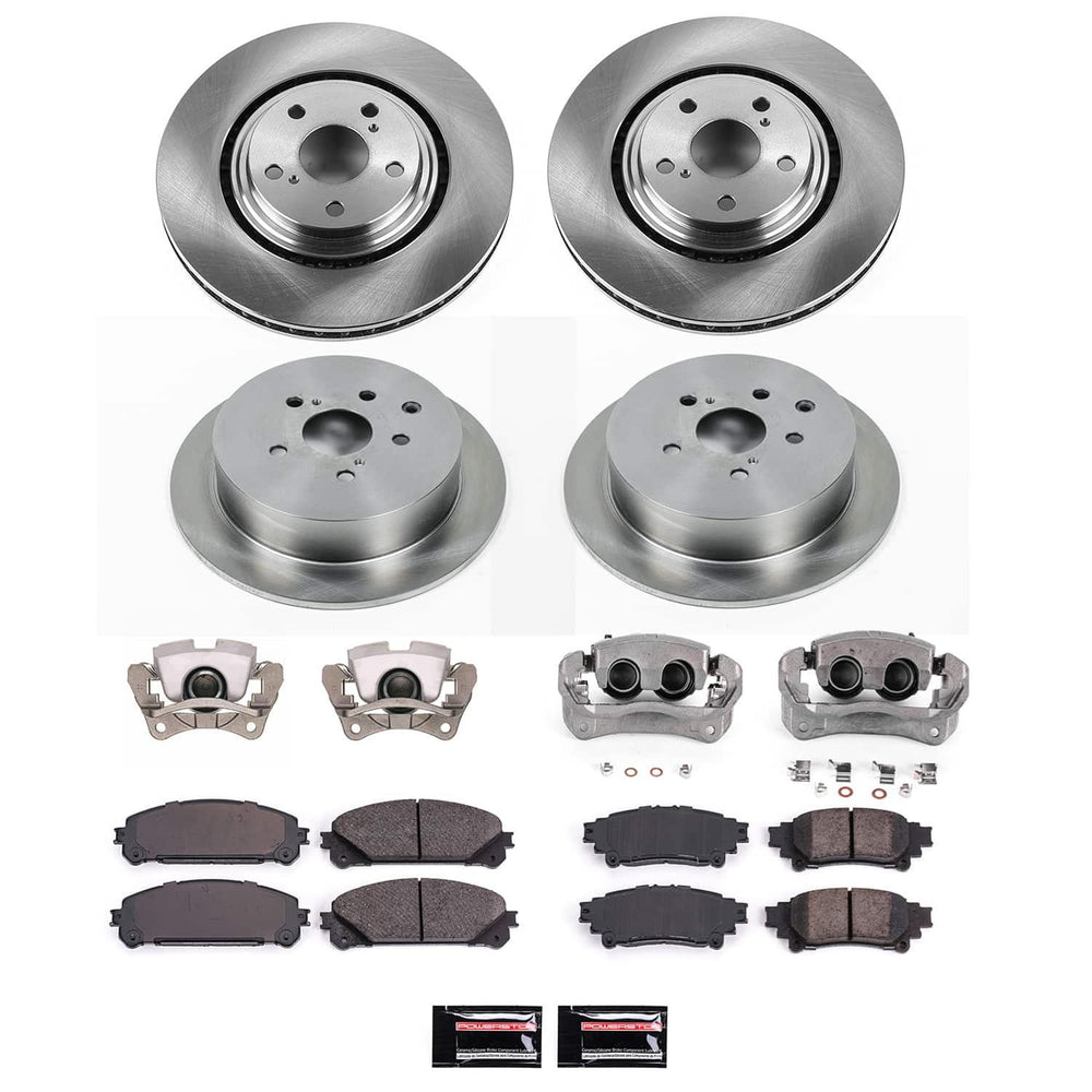 Power Stop 10-15 Lexus RX450h Front and Rear Autospecialty Kit w/Cals