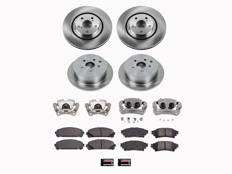 Power Stop 11-20 Toyota Sienna Front and Rear Autospecialty Kit w/Cals