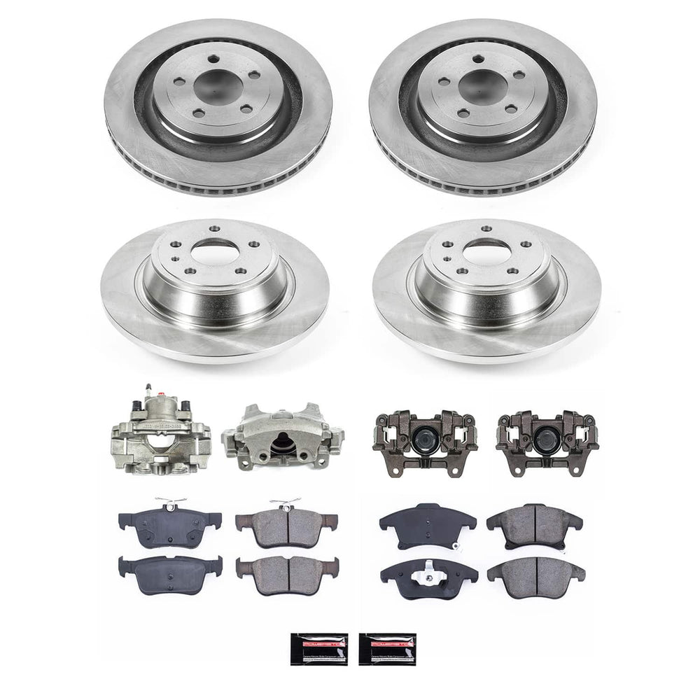Power Stop 13-14 Lincoln MKZ Front and Rear Autospecialty Kit w/Cals
