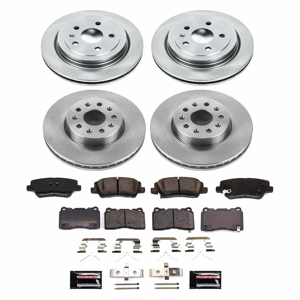 Power Stop 2019 Cadillac CTS Front and Rear Autospecialty Brake Kit