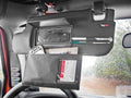 ~(2 lbs. 20X9X3)~ Sun Visor Organizer Kit Black 10-18 Jeep Wrangler JK