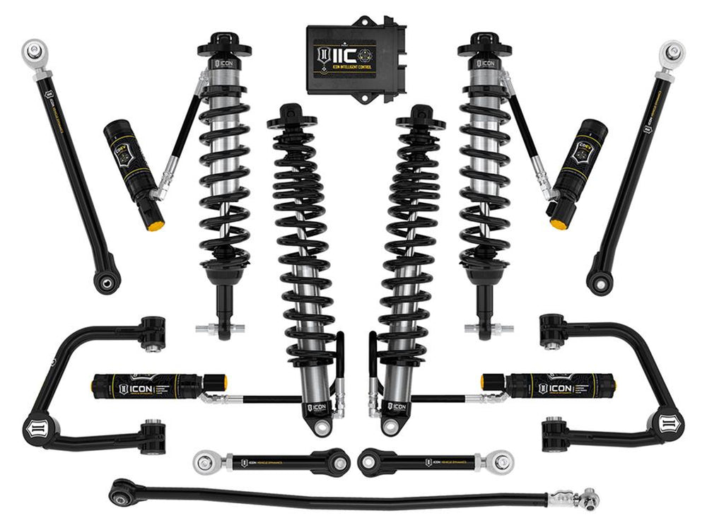 2021-2023 Ford Bronco Non-Sasquatch 3-4 Inch Lift Stage 8 Suspension System Tubular Heavy Rate Rear Spring Icon Vehicle Dynamics