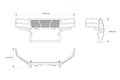 BLK RUGGED HD GRILLE GUARD KIT