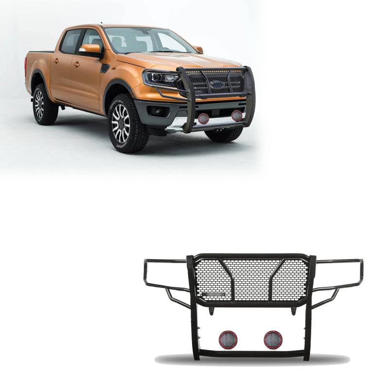 BLK RUGGED HD GRILLE GUARD KIT