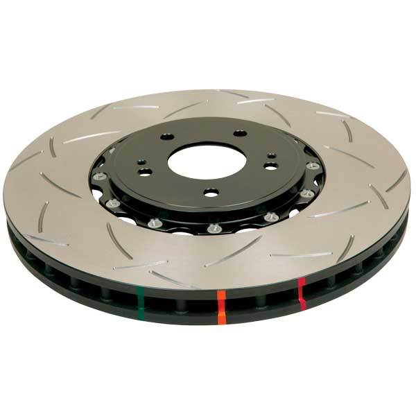 DBA 10-16 Hyundai Genesis Coupe 2.0T (w/Brembo Brakes) Front 5000 Series Slotted Rotor w/Black Hat
