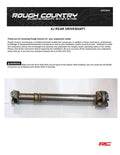 CV Drive Shaft | Rear | 6cyl/Auto | Jeep Cherokee XJ 4WD (1984-2001)