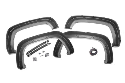 Defender Pocket Fender Flares Black Chevy Silverado 2500 HD/3500 HD (20-22)