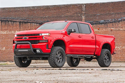 ~(46 lbs. 44X26X11)~ GM 19-20 Silverado/Sierra 1500 Bull Bar w/LED Light Bar (Black)