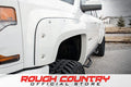 Rough Country Chevrolet Pocket Fender Flares Rivets Summit White 16-18 Silverado 1500 5 Foot 8 Inch Bed Rough Country Summit White (GAZ) 2WD 4WD FC11612GAZ