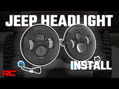 Headlights DRL Halo LED 7 Jeep Wrangler TJ 4WD (1997-2006)