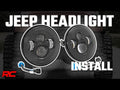 Headlights DRL Halo LED 7 Jeep Wrangler TJ 4WD (1997-2006)