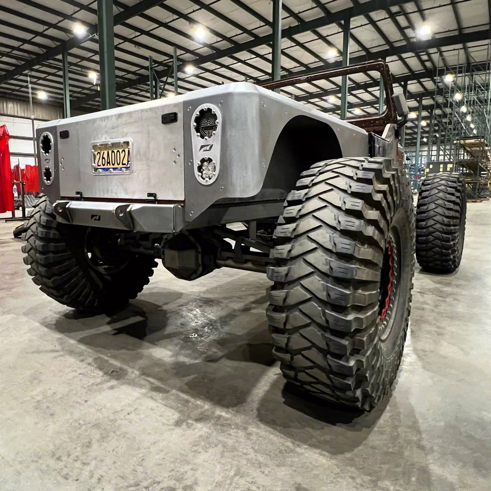 15 inch Stretch Over the Rail Corner Armor for Jeep YJ Motobilt