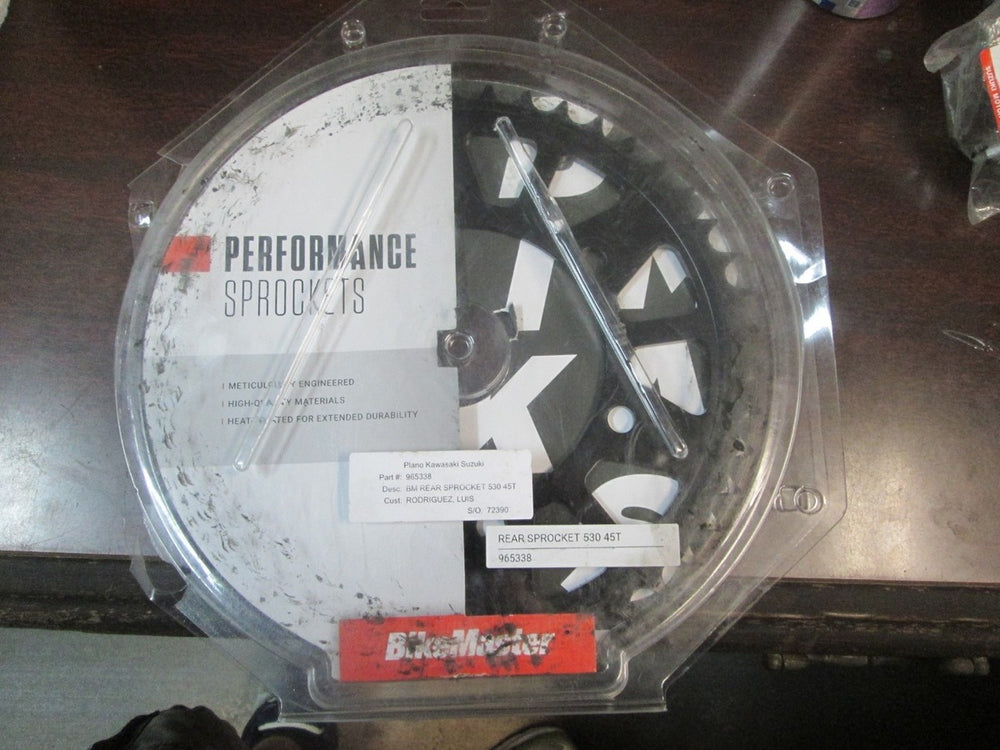 BikeMaster Kawasaki Rear Steel Sprocket 530 45T - Black