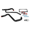 HPS Performance Black Reinforced Silicone Radiator Hose Kit Coolant for Ford 07-10 Mustang GT V8