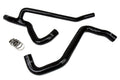 HPS Performance Black Reinforced Silicone Radiator Hose Kit Coolant for Ford 07-10 Mustang GT V8