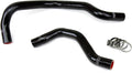 HPS Performance Black Reinforced Silicone Radiator Hose Kit Coolant for Honda 88-91 Civic w/ B16