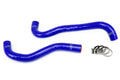 HPS Performance Blue Reinforced Silicone Radiator Hose Kit Coolant for Honda 12-15 Civic Si