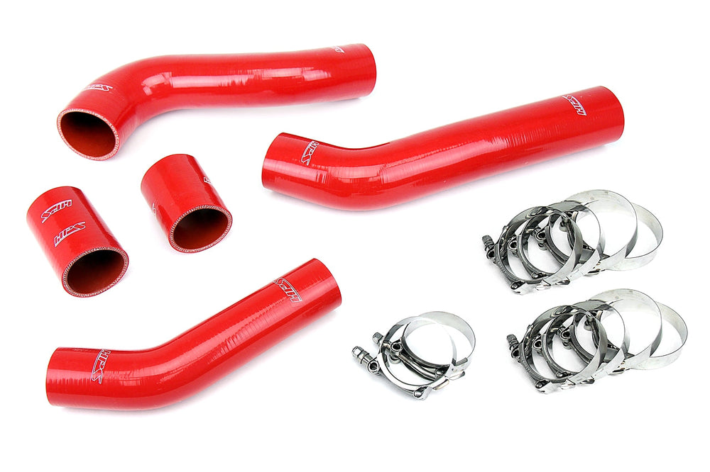 HPS Performance Red Reinforced Silicone Intercooler Hose Kit for Mitsubishi Lancer EVO 10 X US-Spec
