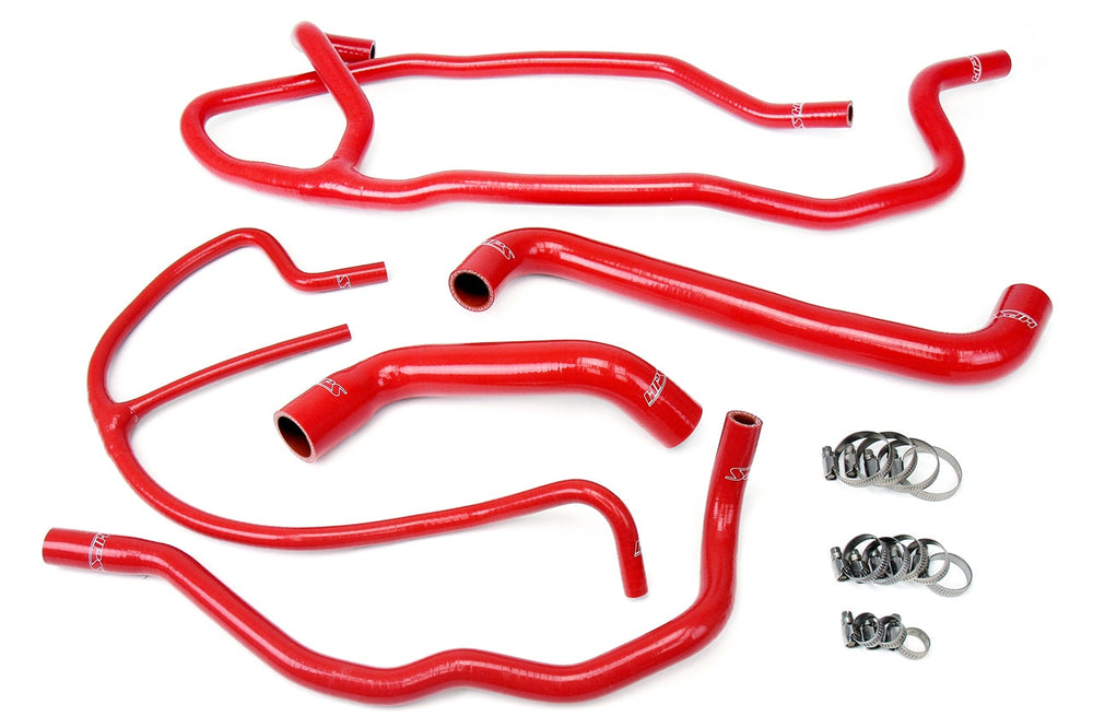 HPS Performance Reinforced Red Silicone Radiator + Heater Hose Kit Coolant for Chevy 05-07 Corvette 6.0L LS2 V8