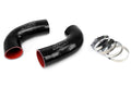 HPS Performance Silicone Post MAF Dual Air Intake Tubes Kit Black 5.0L V8 for BMW 98-03 M5 E39