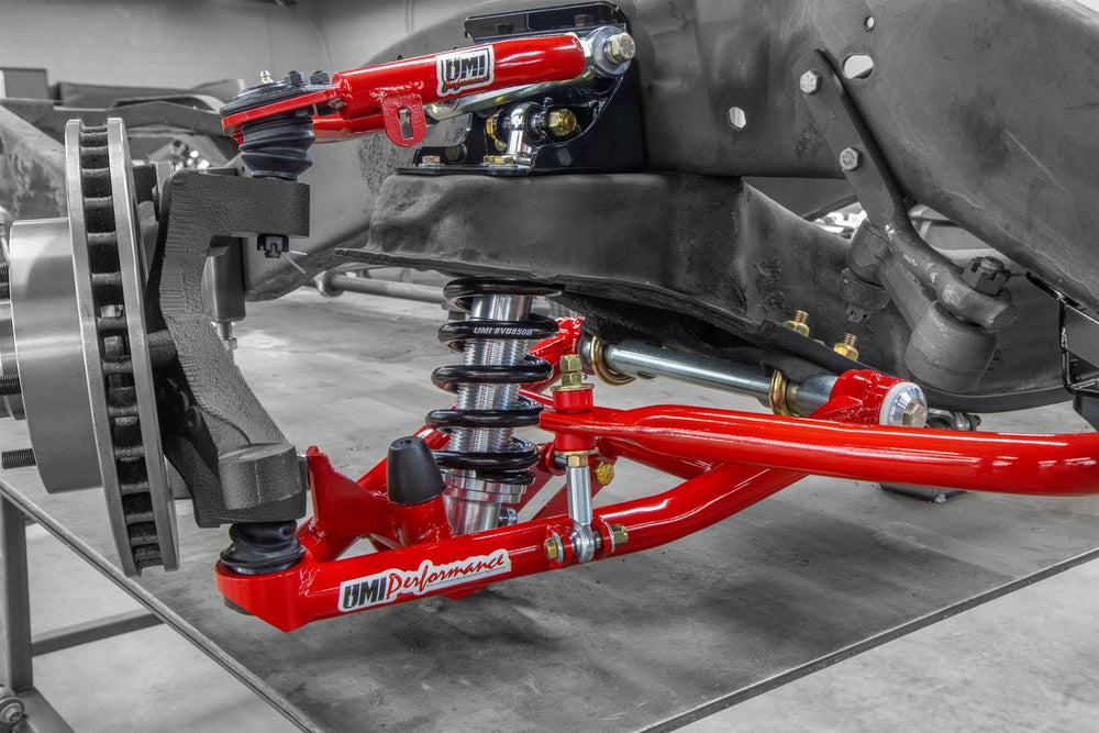 UMI's Race Proven lower a-arms bring race car handling to your truck. Double shear coilover-only lower mounts hold all popular coilover assemblies.