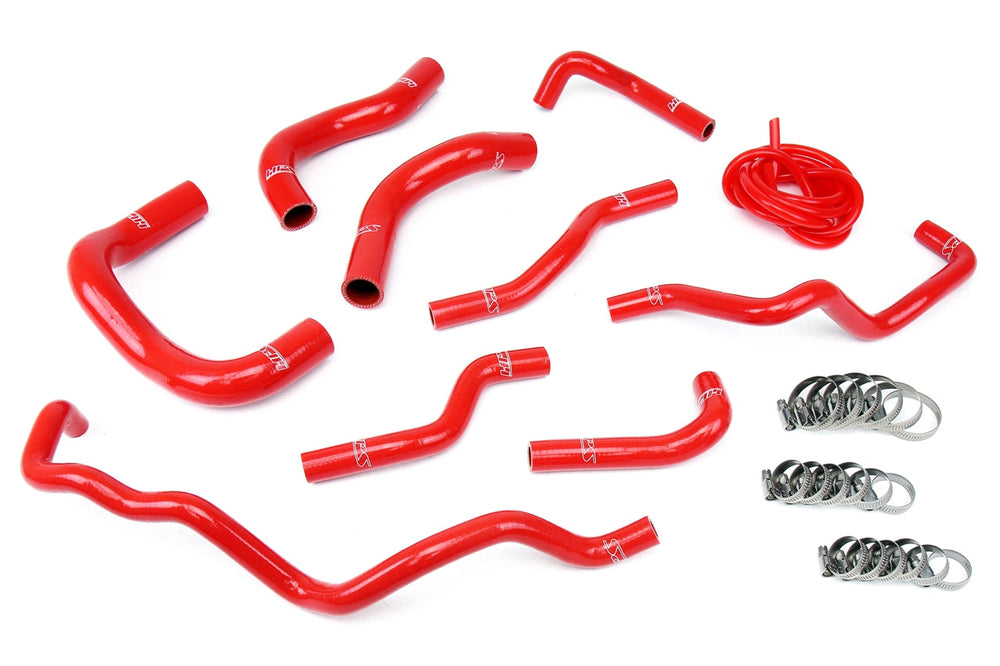 HPS Performance Reinforced Red Silicone Radiator + Heater Hose Kit Coolant for Scion 08-14 iQ 1.3L