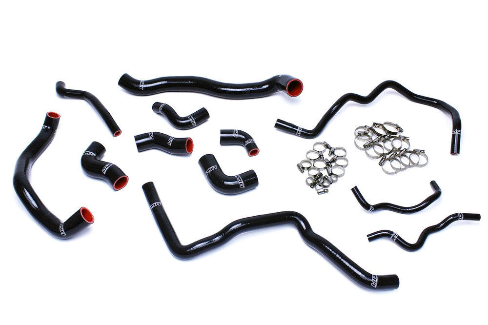 HPS Performance Reinforced Black Silicone Radiator + Heater Hose Kit Coolant for Audi 06-08 A3 2.0T Turbo FSI Left Hand Drive