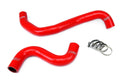 HPS Performance Red Reinforced Silicone Radiator and Heater Hose Kit Coolant for Ford 2015-2016 Mustang GT 5.0L V8