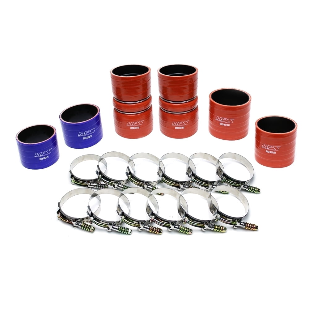 HPS Performance High Temp Reinforced Silicone Intercooler Hose Boots Kit for Ford 2000-2003 Excursion 7.3L PowerStroke Diesel