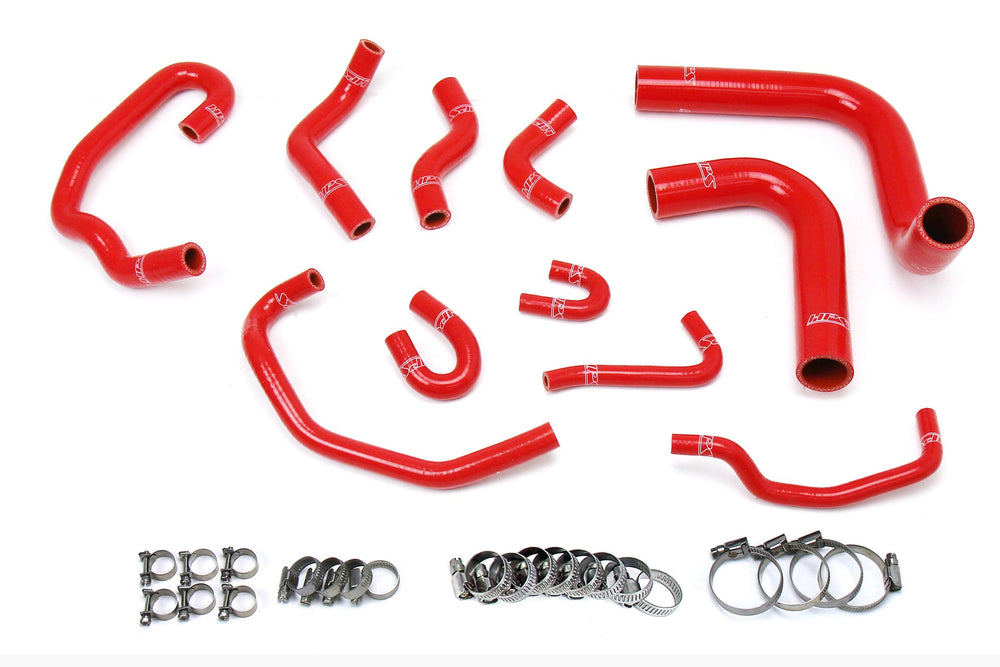 HPS Performance Reinforced Red Silicone Radiator + Heater Hose Kit Coolant for Toyota 93-95 4Runner 3.0L V6 Left Hand Drive