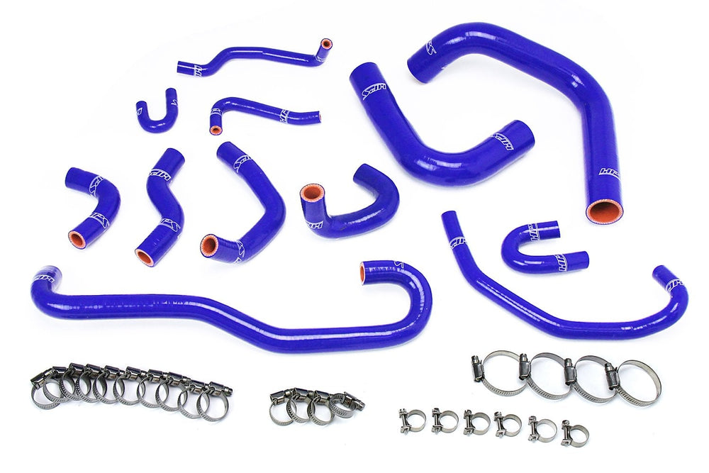 HPS Performance Reinforced Blue Silicone Radiator + Heater Hose Kit Coolant for Toyota 89-92 4Runner 3.0L V6 Left Hand Drive