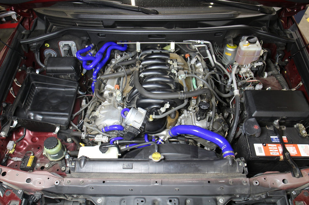 HPS Performance Blue Reinforced Silicone Radiator + Heater Hose Kit Coolant for Lexus 17-18 LX570 5.7L V8