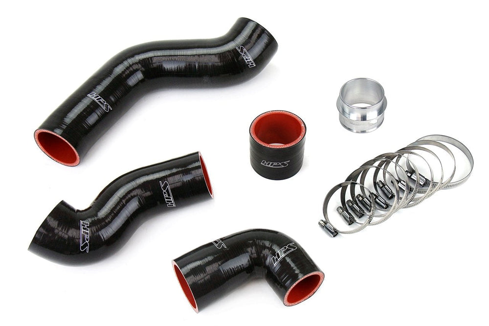 HPS Performance Black Reinforced Silicone Intercooler Hose Kit for Volkswagen 00-01 Golf MK4 1.8T Turbo AWP