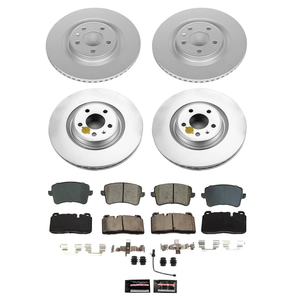 Power Stop 13-15 Audi Q5 Front and Rear Z23 Coated Brake Kit