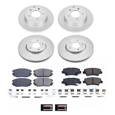 Power Stop 09-10 Hyundai Sonata Front and Rear Z17 Coated Brake Kit