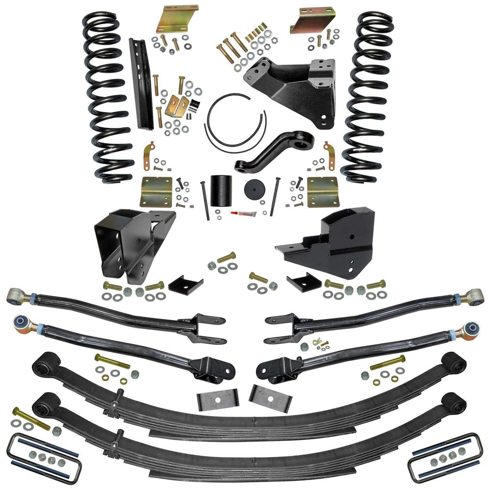 Skyjacker 6 In. Suspension Lift Kit 4-Link w/ Black MAX Shocks